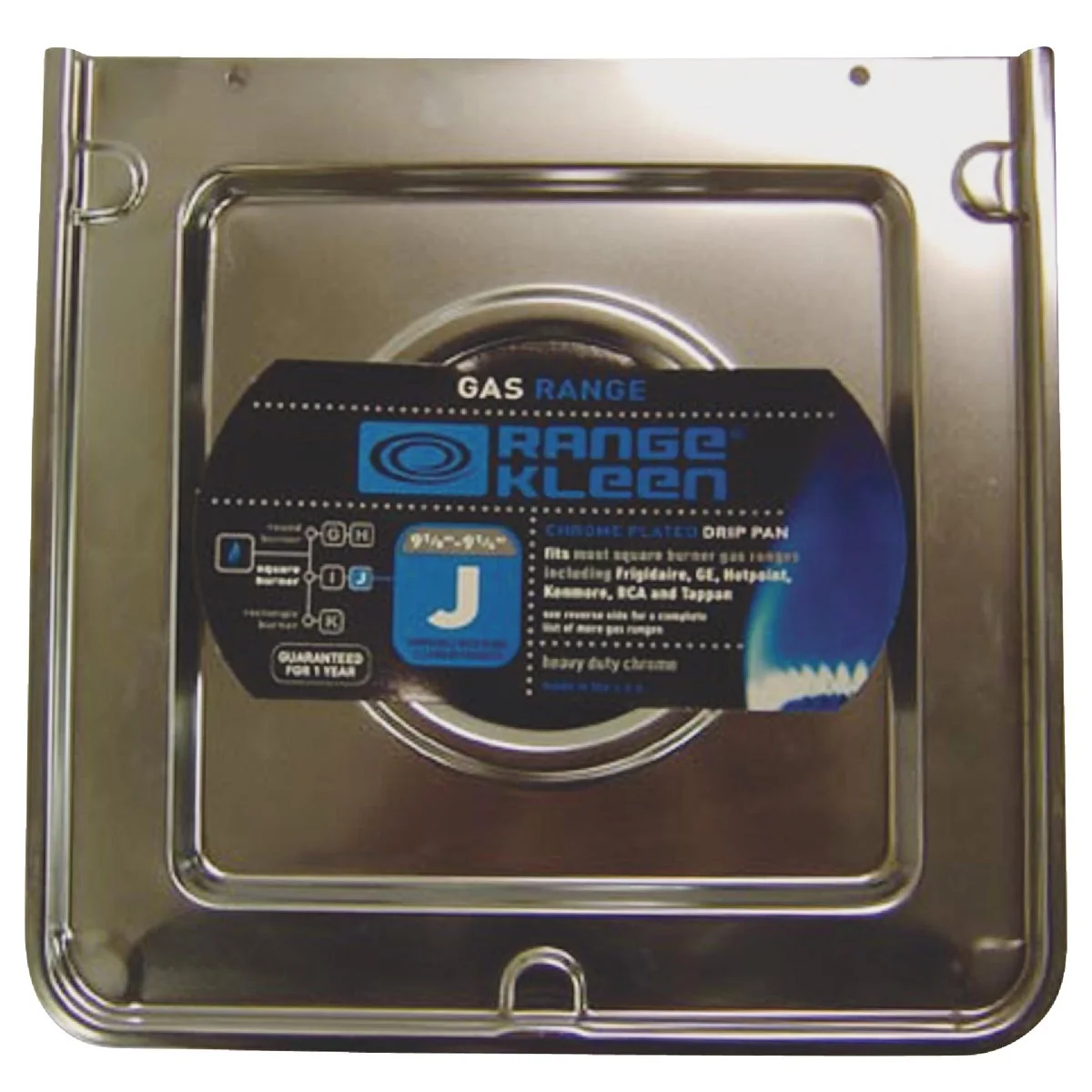 Quality Range Kleen Gas 3-5 8 Style J Square Chrome Drip Pan Durable