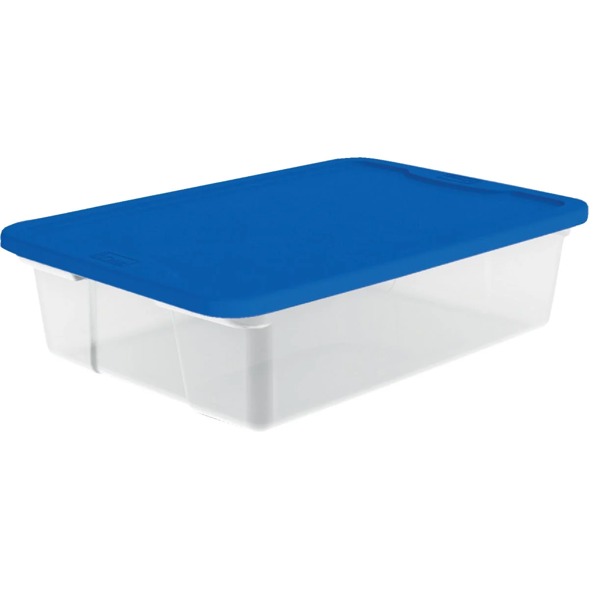 Verified Homz 28 Qt. Clear Storage Tote Traditional
