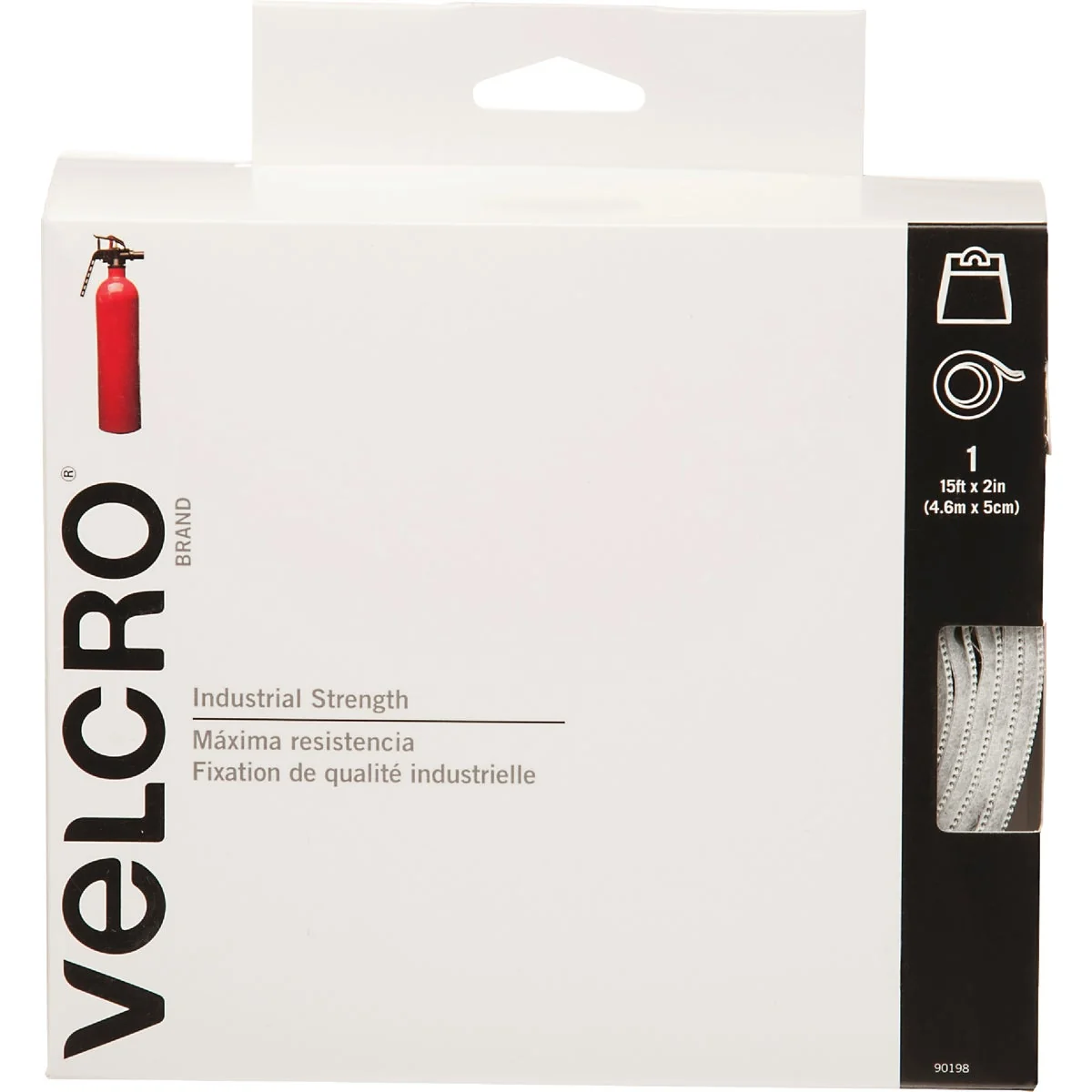 First-Class VELCRO Brand 2 In. x 15 Ft. White Industrial Strength Hook Loop Roll Innovative