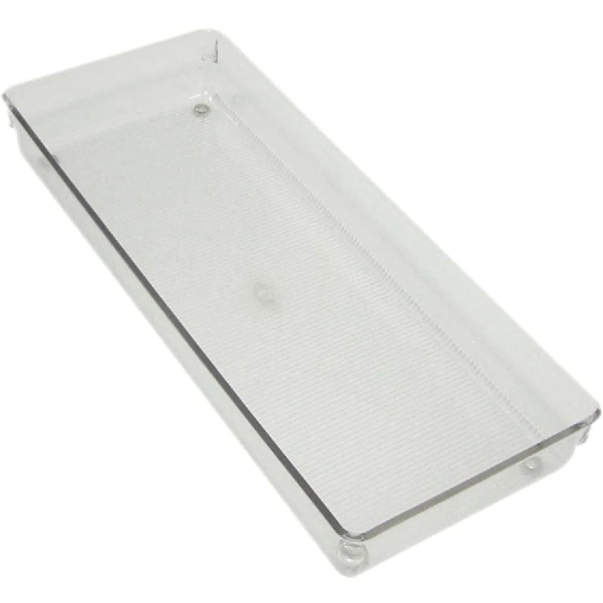 Fashionable InterDesign Linus 6 In. W. x 15 In. L. x 2 In. D. Clear Drawer Organizer Tray Dependable