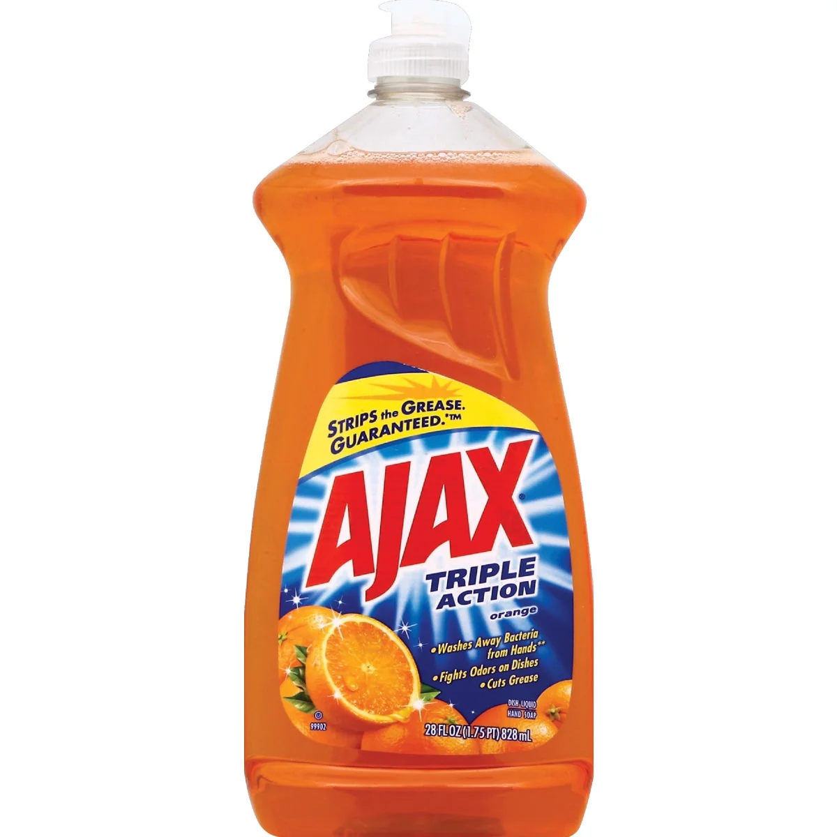 Green Ajax 28 Oz. Orange Scent Triple Action Dish Soap Excellent