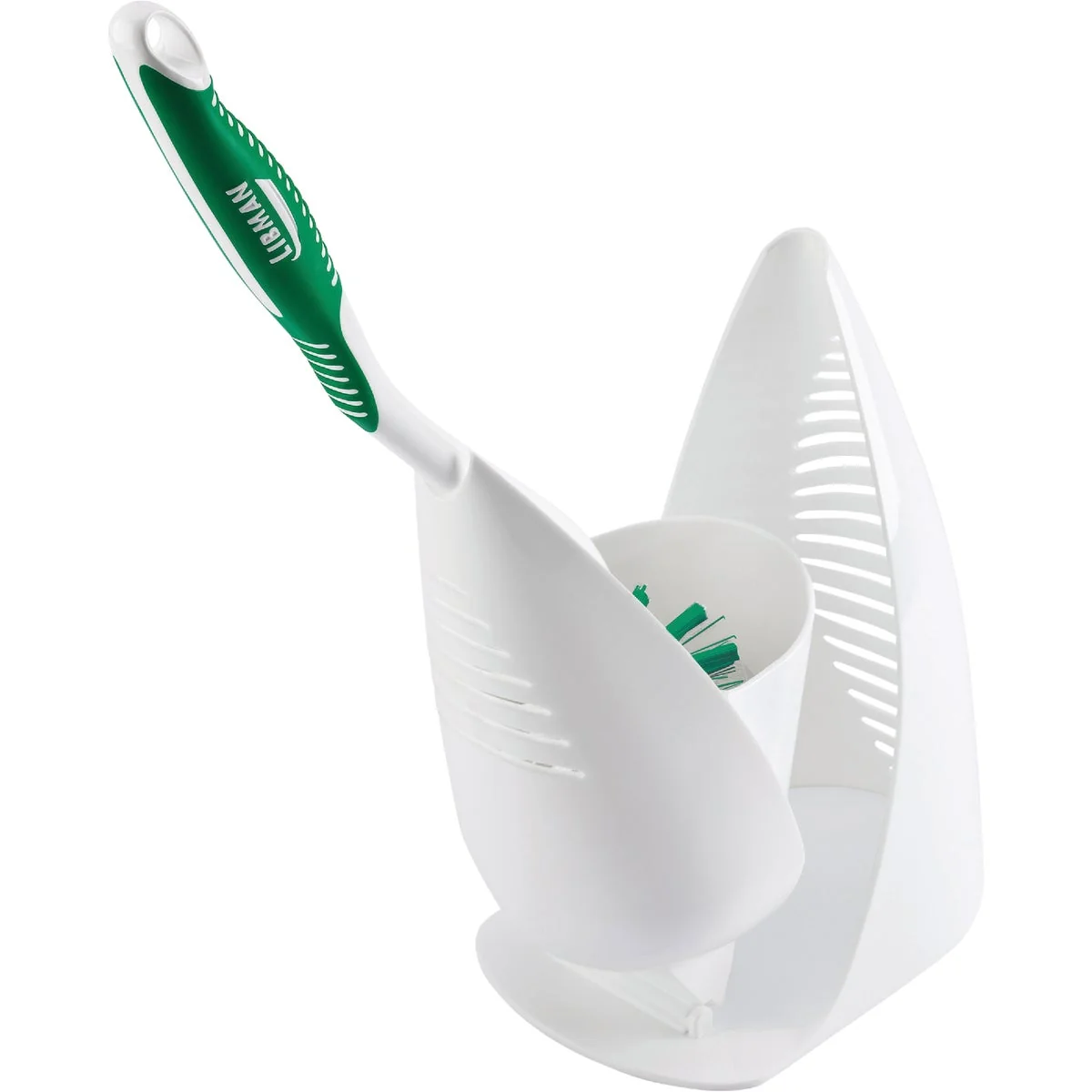 Crafted Libman 17 In. Angled Toilet Bowl Brush Set Secure