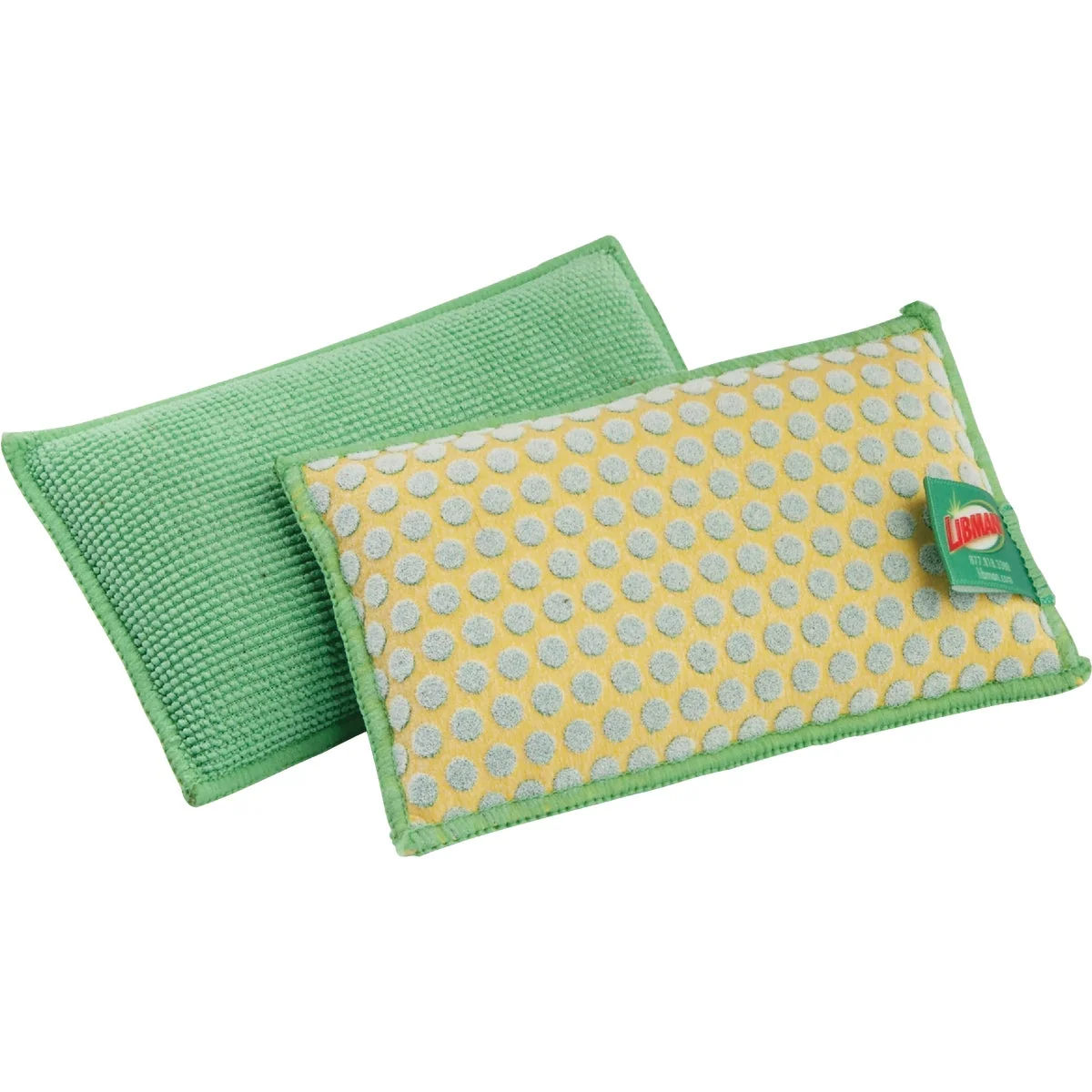 Minimalist Libman 5 In. x 3 In. Yellow Green Kitchen Bath StayFresh Sponge 2-Count Premium Material