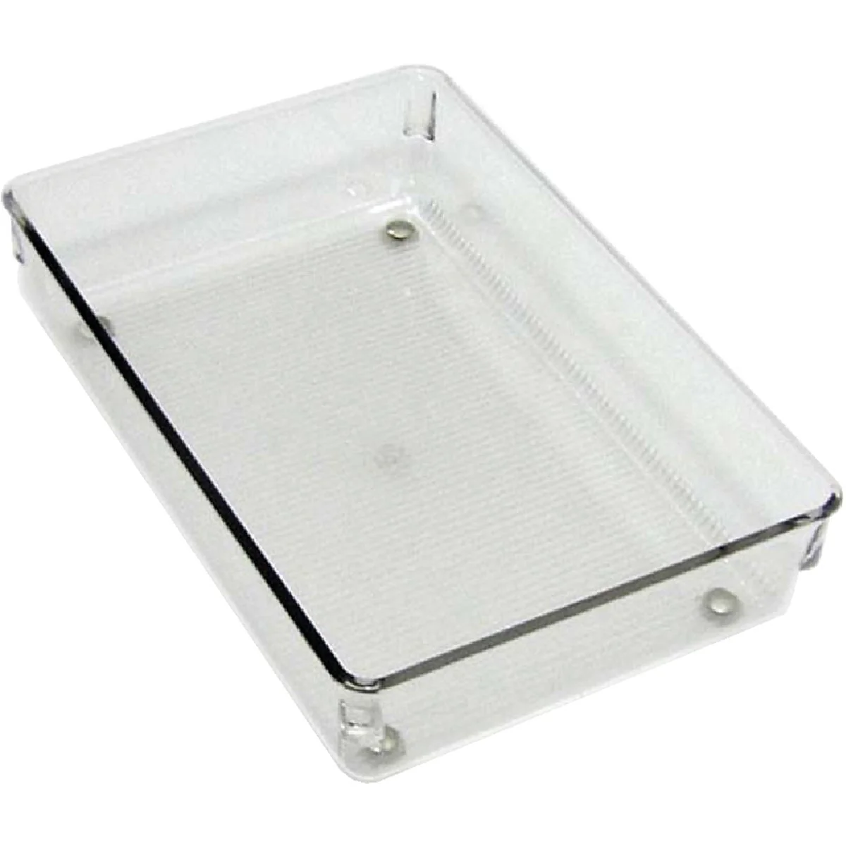 Safe InterDesign Linus 6 In. W. x 9 In. L. x 2 In. D. Clear Drawer Organizer Tray Trusted
