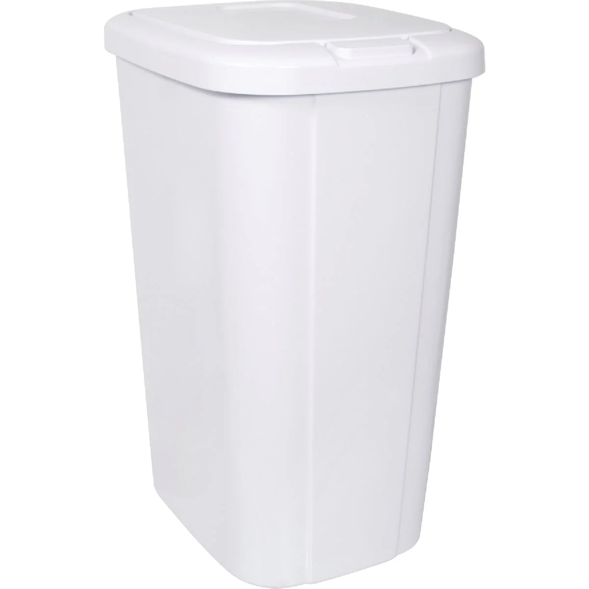 Safe Hefty 53 Qt. White Wastebasket with Lid Crafted