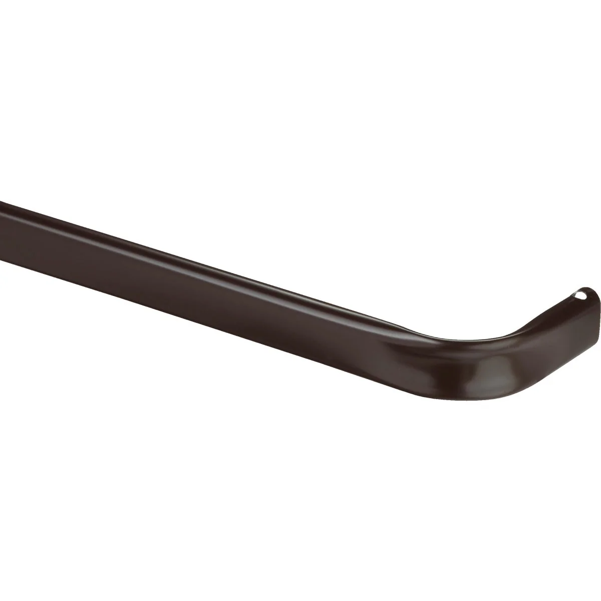 Casual Kenney 48 In. To 86 In. 1 In. Single Curtain Rod Espresso Smooth