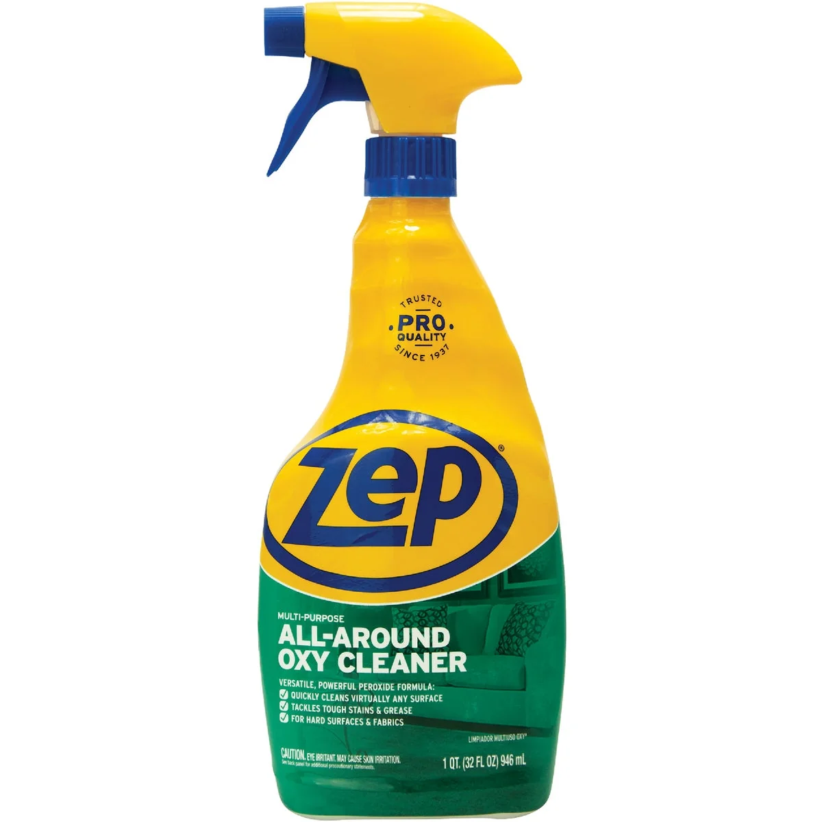 Lightweight Zep Commercial 32 Oz. All-Around Liquid Oxy Cleaner Degreaser Excellent