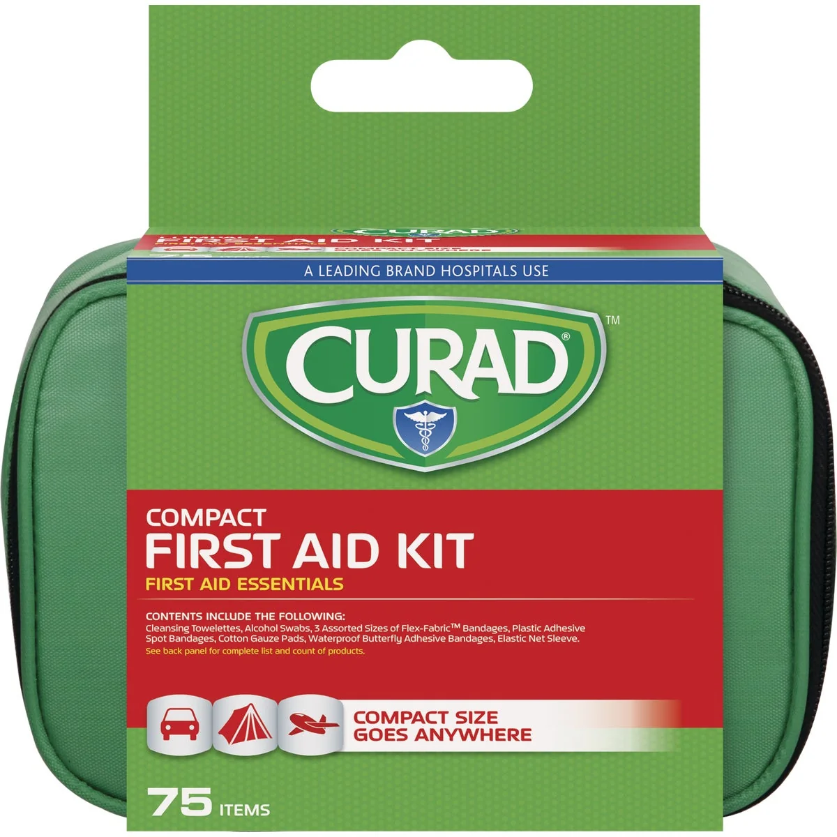 Professional Curad Compact First Aid Kit 75-Piece Trendy