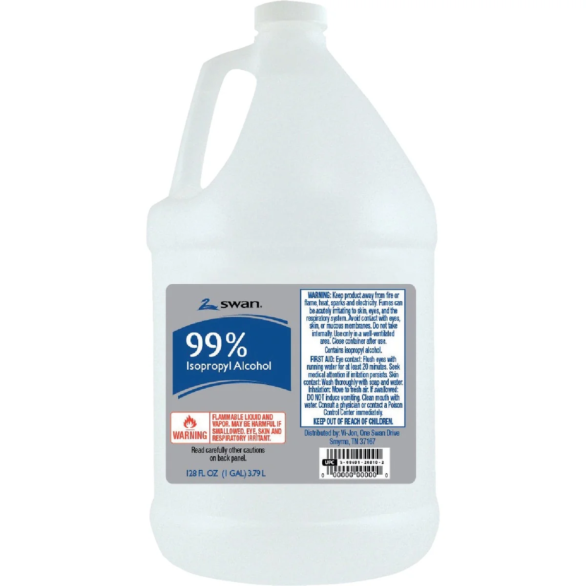 Unique Swan 99 Isopropyl Rubbing Alcohol 1 Gal Premium