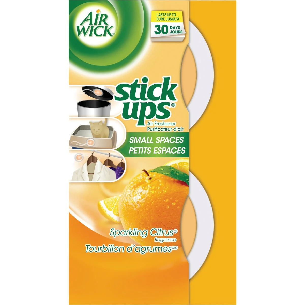 Air Wick Stick Ups Crisp Breeze Small Spaces Solid Air Freshener 2-Count Breathable