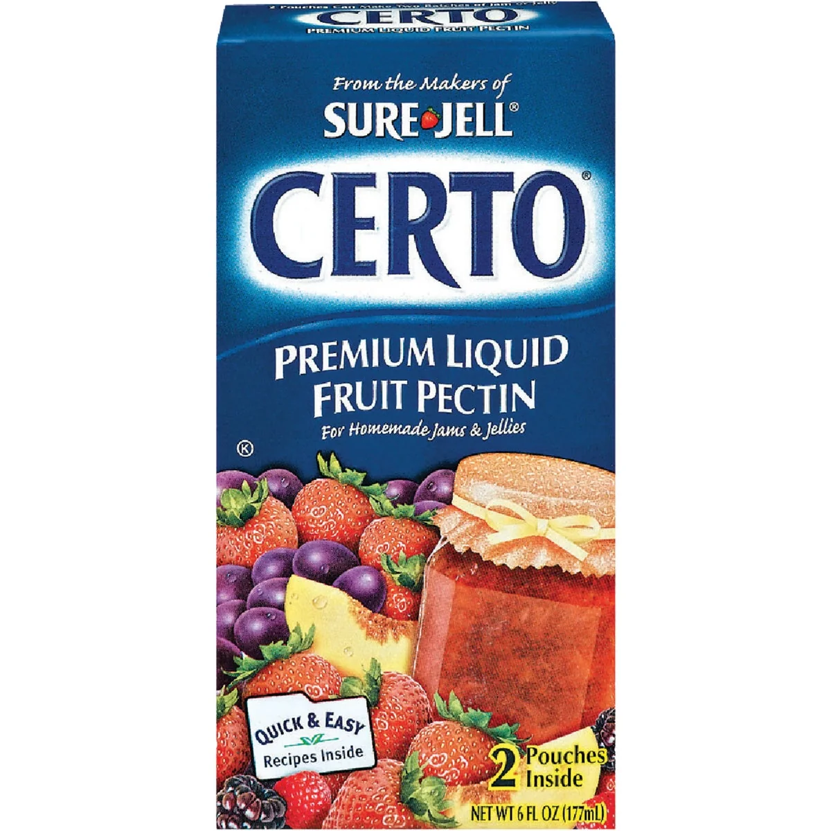 Authentic Sure-Jell Certo 3 Oz. Liquid Fruit Pectin 2-Pack Healthy