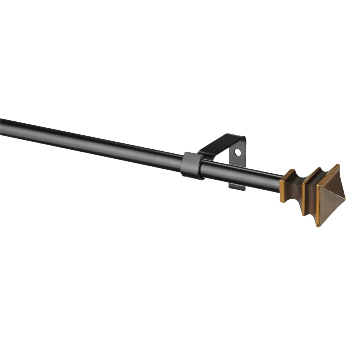 Stylish Kenney Arts Crafts 48 In. To 86 In. 1 2 In. Single Oil Rubbed Bronze Curtain Rod Minimalist