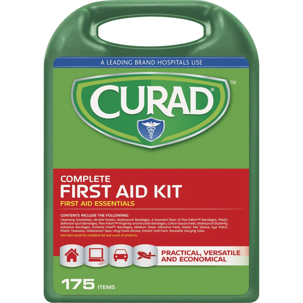Classic Curad Complete First Aid Kit 175-Piece Effective