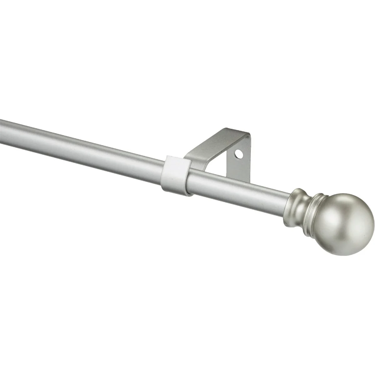 Official Kenney Davenport 28 In. To 48 In. 1 2 In. Single Brushed Nickel Curtain Rod Elegant