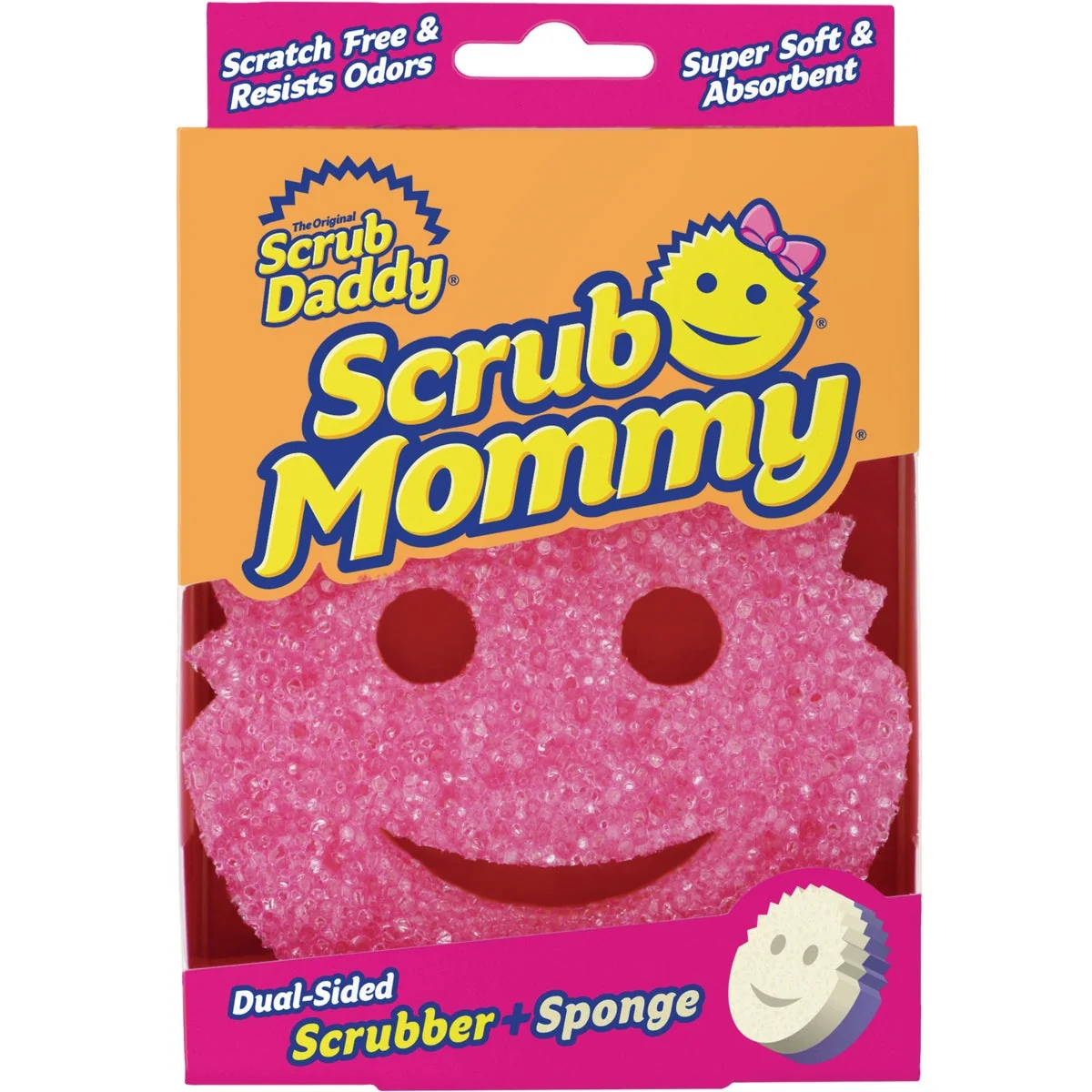 Sustainable Scrub Mommy 6 In. x 4.125 In. Dual Sided Purple Scrub Sponge Responsible