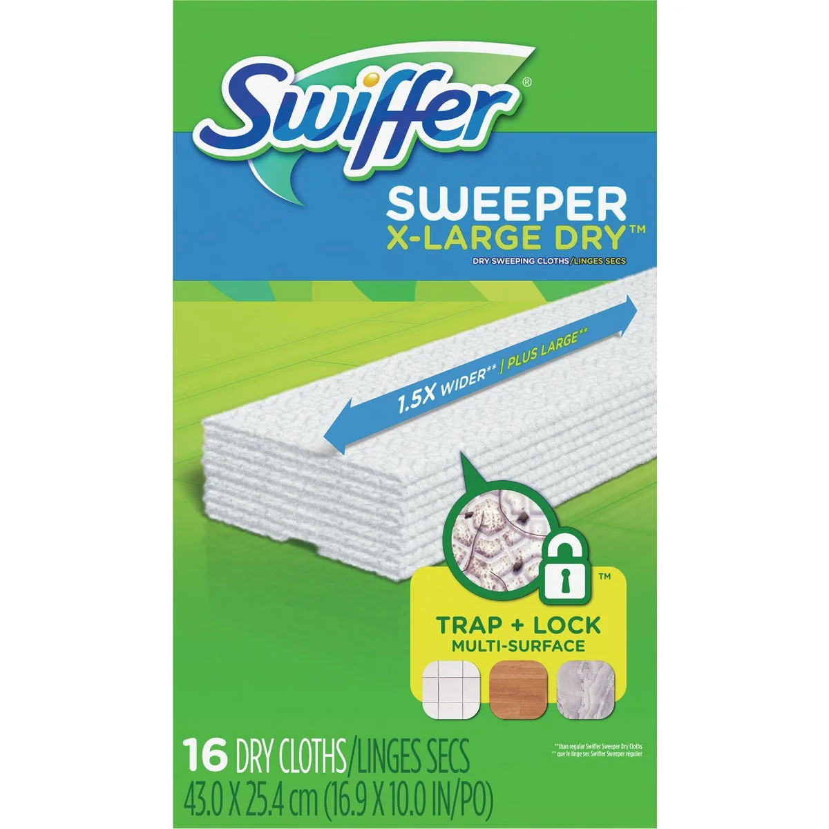 Exclusive Swiffer Sweeper Professional Dry Cloth Mop Refill 16-Count Reusable