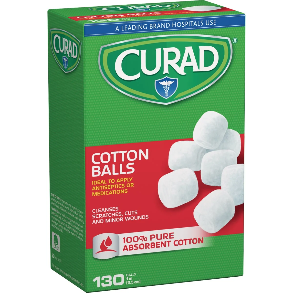 Fashionable Curad Sterile 1 In. Cotton Balls 130 Ct. Natural