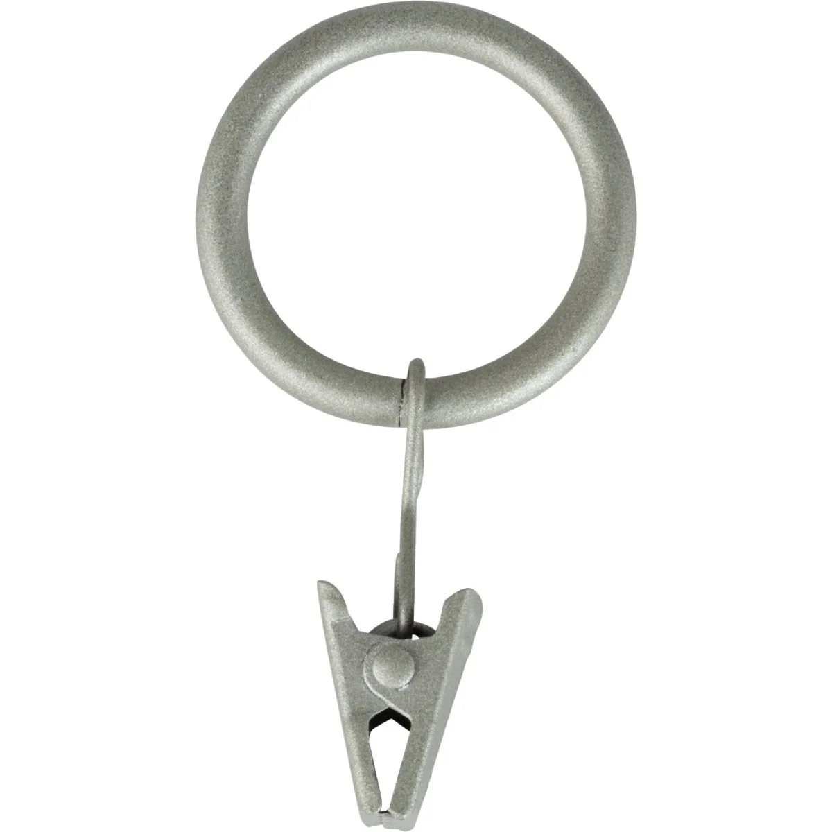 Practical Kenney 5 8 In. To 3 4 In. Clip Curtain Ring Pewter 14-Pack Unique