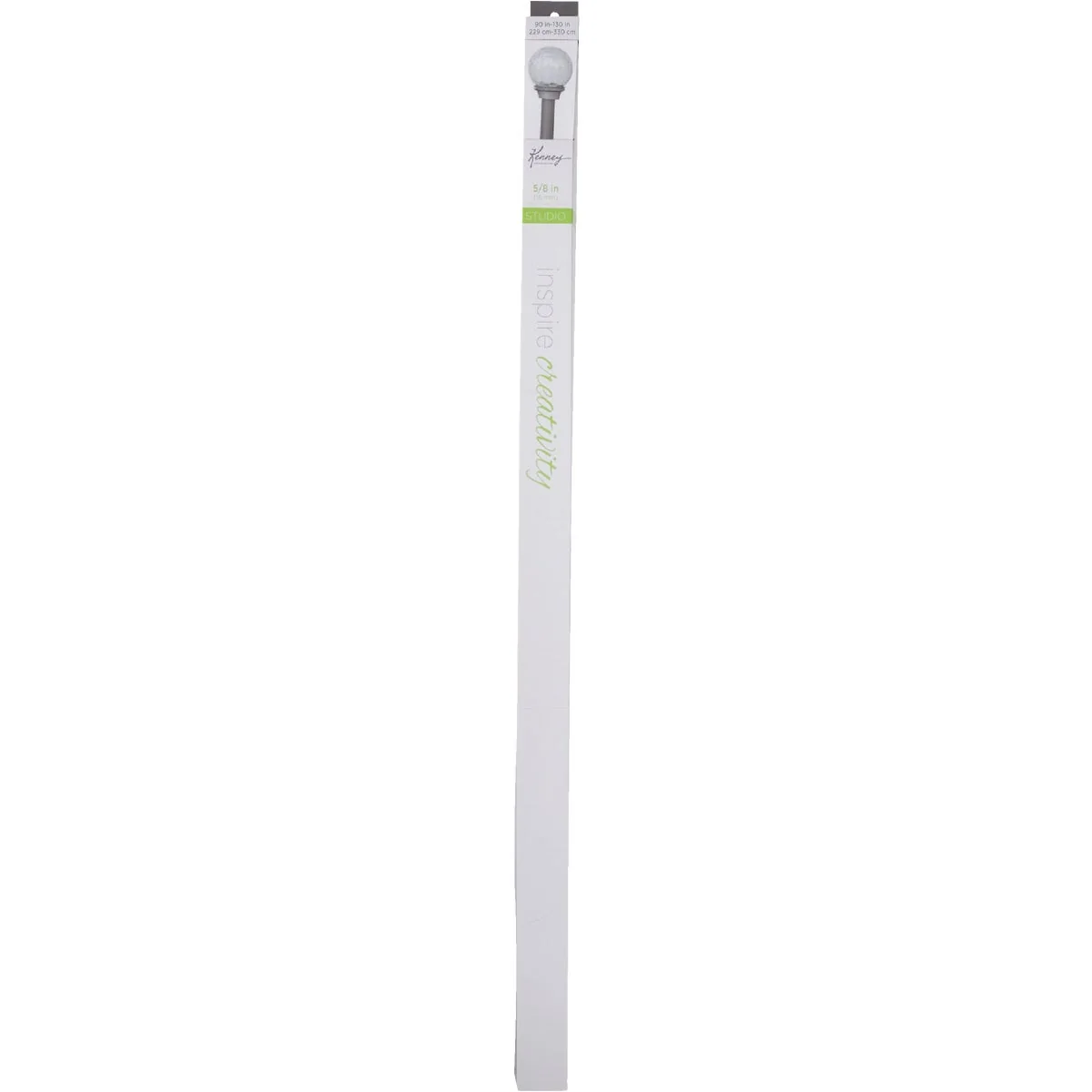 Minimalist Kenney Walden 90 In. To 130 In. 5 8 In. Single Pewter Curtain Rod Green