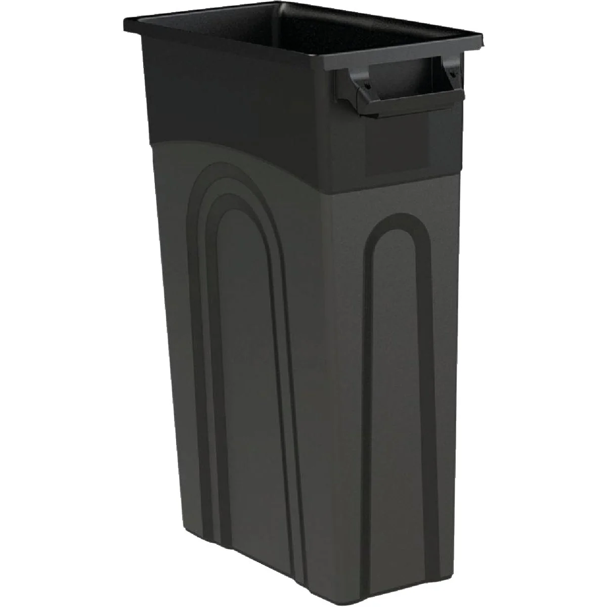 Official United Solutions 23 Gal. Black Trash Can Dependable