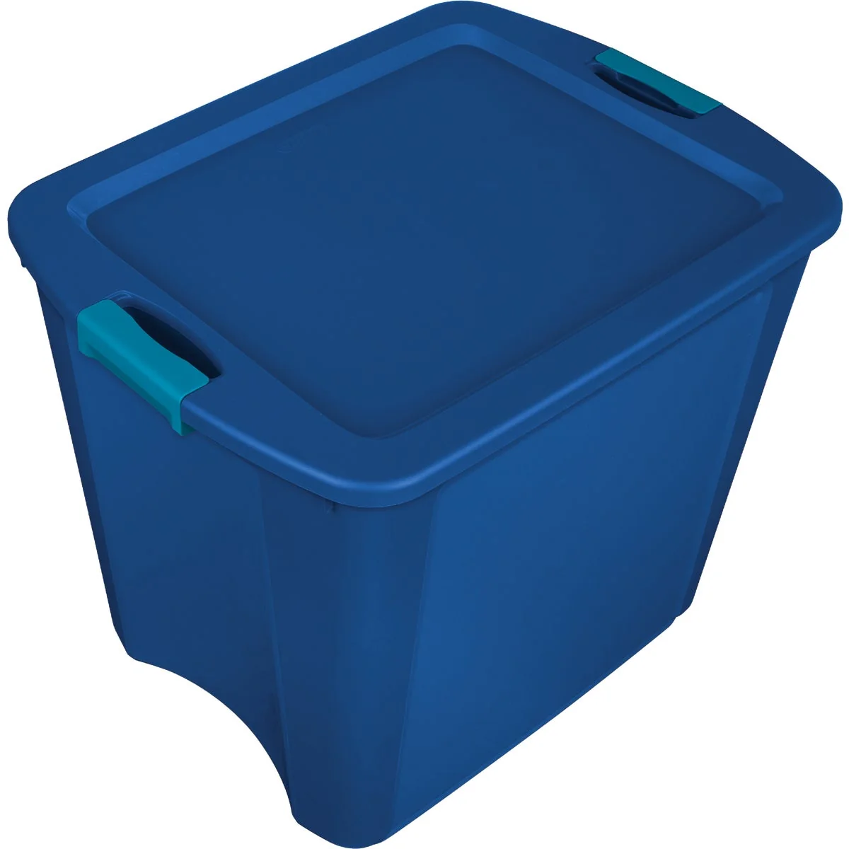 High-Quality Sterilite 26 Gal. Blue Latch Carry Storage Tote Detailed