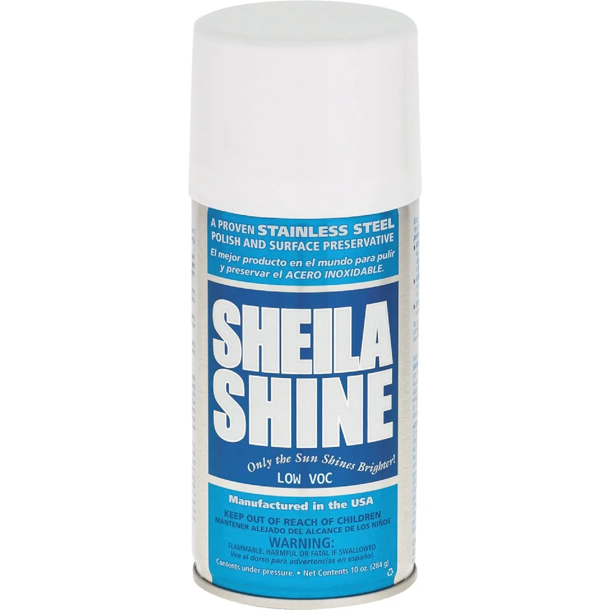 Traditional Sheila Shine 10 Oz. Stainless Steel Cleaner Polish Surface Preservative Aerosol Breathable
