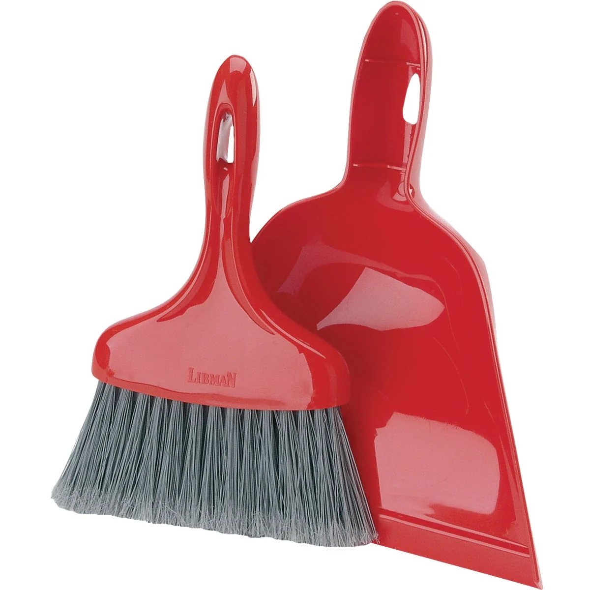 High-Quality Libman 7 In. Poly Whisk Broom with Dust Pan Black Bristles Selected
