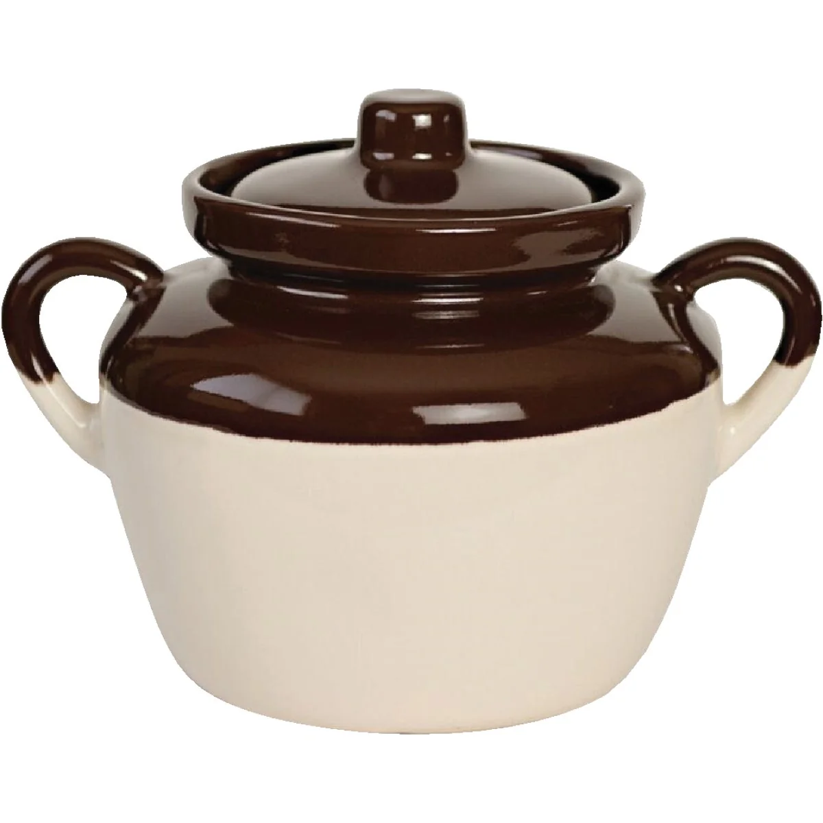 Casual Ohio Stoneware 2 Quart Bean Pot Casserole Dish Excellent