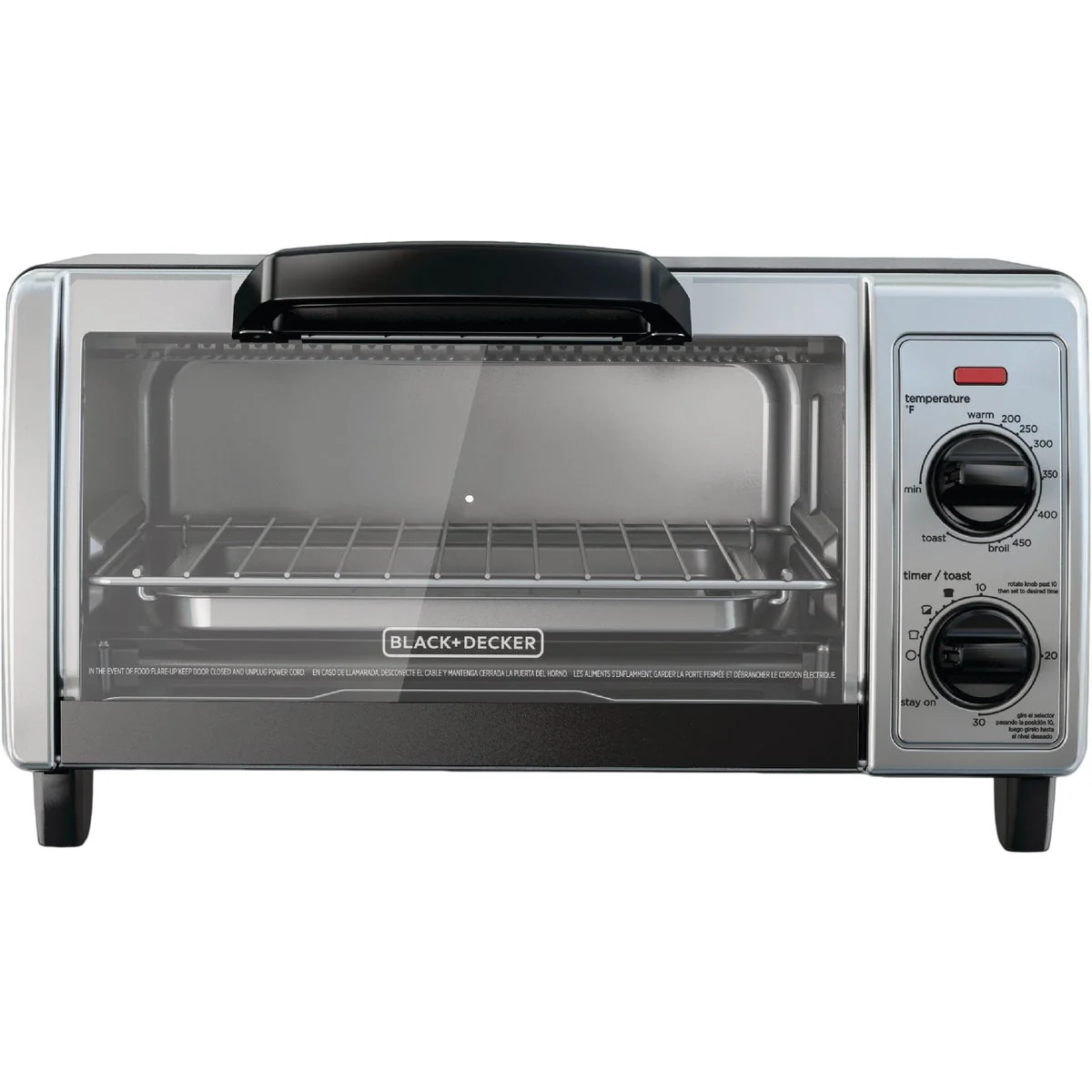 Excellent Black Decker 4-Slice Stainless Steel Toaster Oven Fast