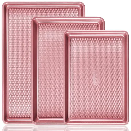 Reliable Baking Sheet Pan Set 3 Count Responsible