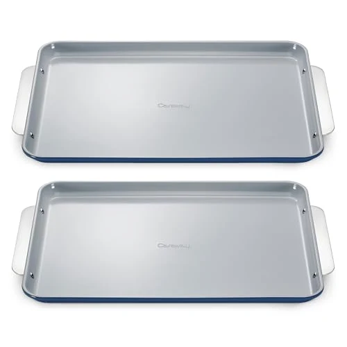 Professional Non Stick Ceramic Large Baking Sheet Duo 2 Count Breathable