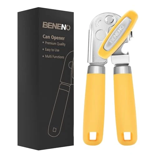 Recyclable Heavy Duty Hand Can Opener Manual with Magnet Lid Remover Sustainable