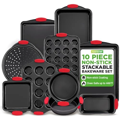 Official 10 Piece Nonstick Kitchen Oven Baking Pans Innovative