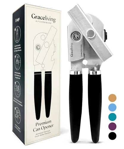 Soft Heavy Duty Manual Can Opener with Magnetic Lid Lifter Artisan