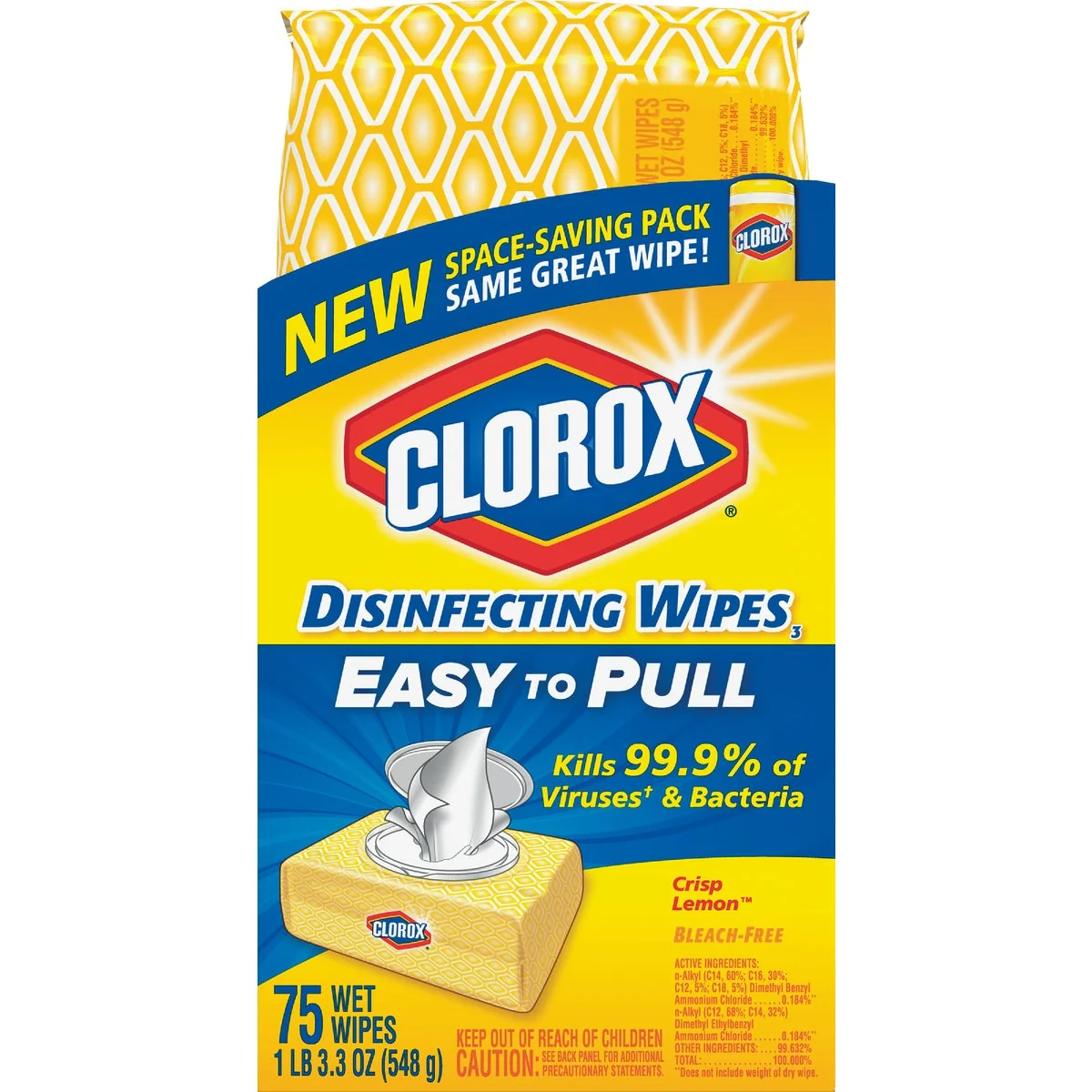Modern Clorox Lemon Disinfecting Cleaning Wipes Flexpack 75-Count Minimalist