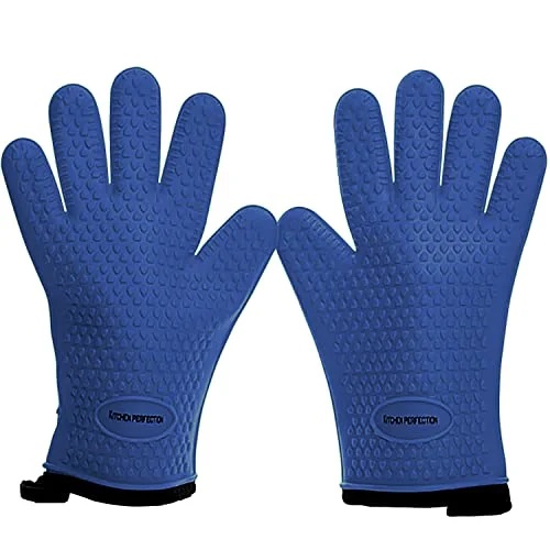 Professional S Silicone Smoker BBQ Gloves 2 Count Clean