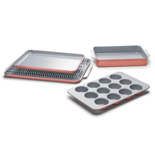 Casual 5-Piece Non-Stick Ceramic Bakeware Set 5 Count First-Class