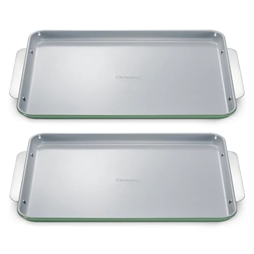 Optimized Non Stick Ceramic Large Baking Sheet Sheet 2 Count Functional