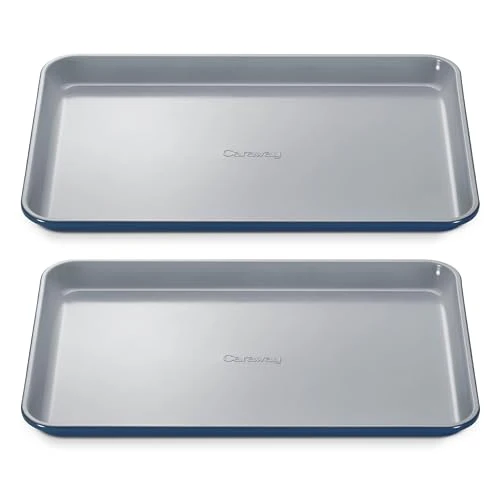 Premium Non Stick Ceramic Medium Baking Sheet Duo 2 Count Expertly Made