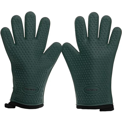 Sustainable XL Silicone Smoker BBQ Gloves 2 Count Traditional