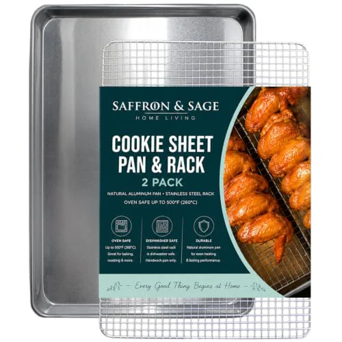 Responsible Commercial Quality Cookie Sheet and Rack 2 Count Relaxed