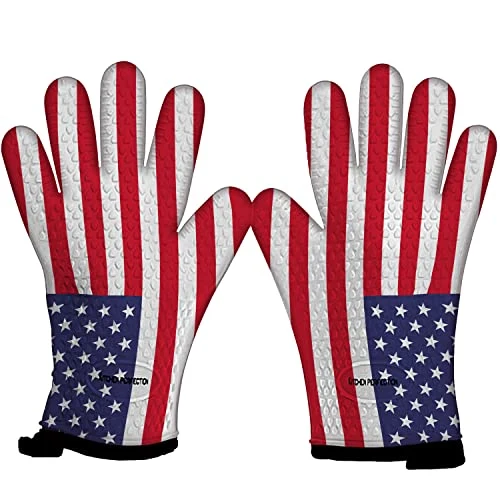 Stylish Silicone Smoker BBQ Gloves 2 Count High-End