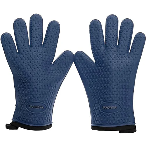 Organic S Silicone Smoker BBQ Gloves 2 Count Easy-to-Use