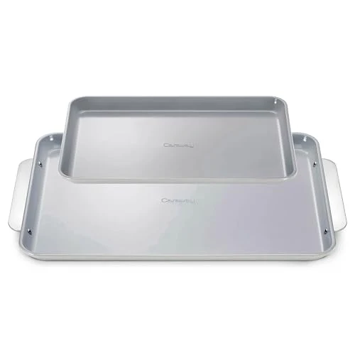 Detailed Non Stick Ceramic Baking Sheet Duo 2 Count Casual