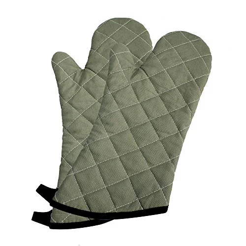 Genuine 15 425°F Terry Oven Mitts Quilted Heat Resistant Kitchen 2 Count Clean