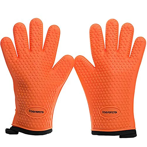 Contemporary XL Silicone Smoker Oven Gloves 2 Count World-Class
