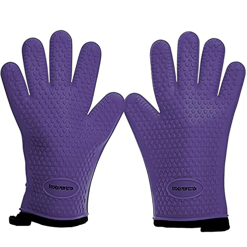 Classic XL Silicone Smoker BBQ Gloves 2 Count High-Quality