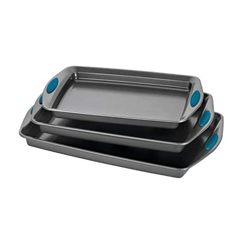 Elegant Nonstick Bakeware Cookie Pan Set 3 Count High-Quality