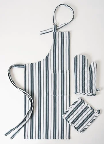 Reusable 1 Oven Mitt 1 PotHolder 1 Kitchen Apron Set Consistent