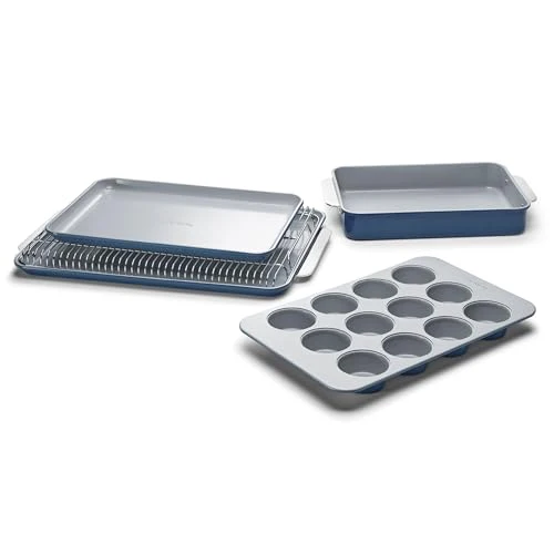 Elite 5-Piece Non-Stick Ceramic Bakeware Set 5 Count Refined